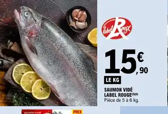 E.Leclerc SAUMON VIDÉ LABEL ROUGE offre