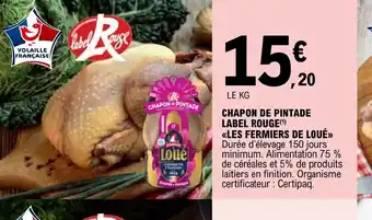 E.Leclerc CHAPON DE PINTADE LABEL ROUGE offre
