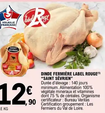 DINDE FERMIÈRE LABEL ROUGE SAINT SÉVRIEN