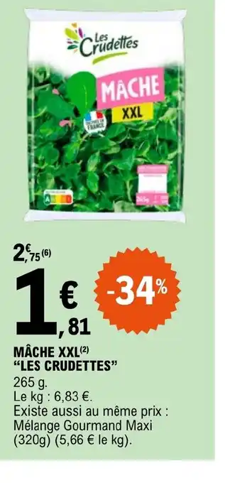 E.Leclerc MÂCHE XXL LES CRUDETTES offre