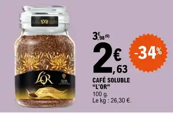 E.Leclerc CAFÉ SOLUBLE L'OR offre