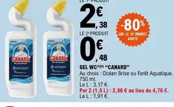 E.Leclerc GEL WC CANARD offre