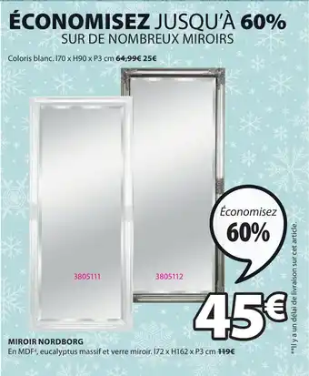 JYSK MIROIR NORDBORG offre