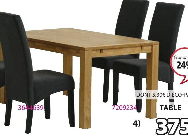 Promo Table hage chez JYSK