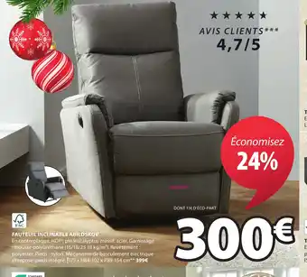 JYSK FAUTEUIL INCLINABLE ABILDSKOV offre