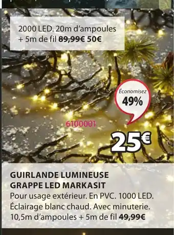 JYSK GUIRLANDE LUMINEUSE LED TURKENIT offre