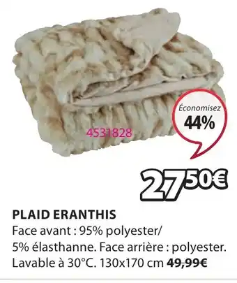 JYSK PLAID ERANTHIS offre