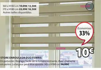 JYSK STORE ENROULEUR DUO FEMRIS offre