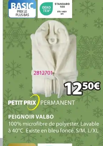 JYSK PEIGNOIR VALBO offre