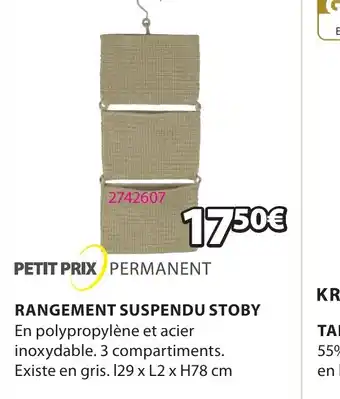 JYSK RANGEMENT SUSPENDU STOBY offre