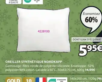 JYSK OREILLER SYNTHÉTIQUE NORDKAPP offre
