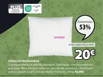 JYSK OREILLER NONSNIBBA offre