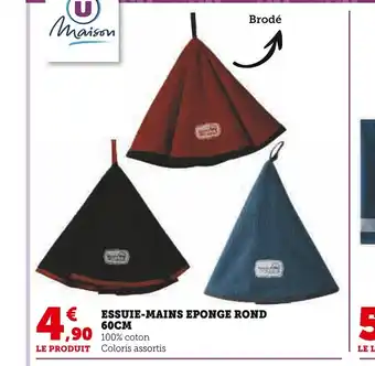 Super U ESSUIE-MAINS EPONGE ROND offre