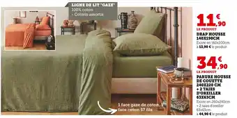 Super U DRAP HOUSSE 140X190CM offre