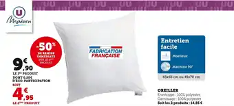 Super U OREILLER offre