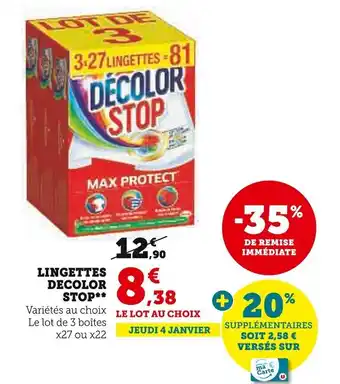 LINGETTES DECOLOR STOP