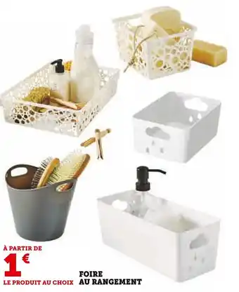 Super U FOIRE AU RANGEMENT offre