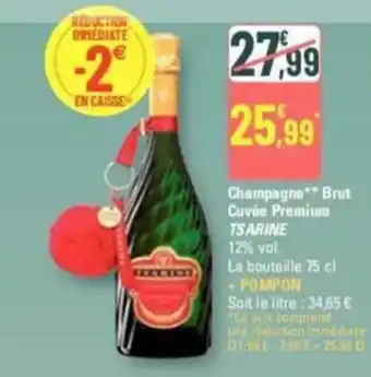 G20 Champagne** Brut Cuvée Premium TSARINE offre