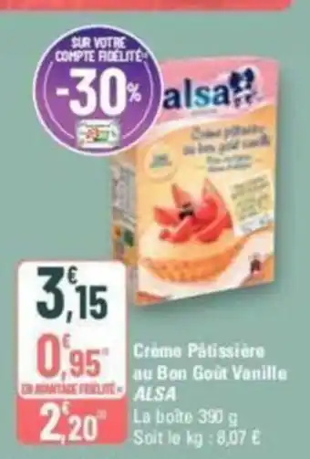 G20 Creme Patissiere au Bon Gout Vanille ALSA offre