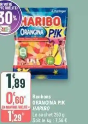 G20 Bonbons ORANGINA PIK HARIBO offre