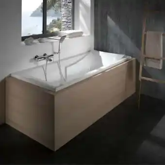 Bricorama Baignoire droite jacob delafon corvette confort + pare bain | acrylique renforcé 170 x 75 offre