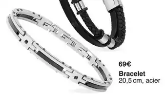 Bracelet 20,5 cm, acier
