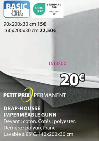JYSK DRAP-HOUSSE IMPERMÉABLE GUNN offre