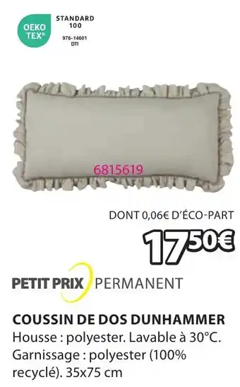JYSK COUSSIN DE DOS DUNHAMMER offre