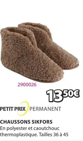 JYSK CHAUSSONS SIKFORS offre