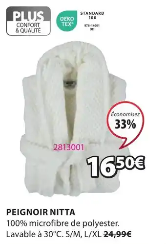 JYSK PEIGNOIR NITTA offre