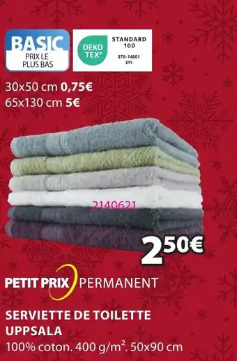 JYSK SERVIETTE DE TOILETTE UPPSALA offre