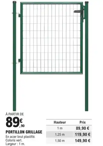 E.Leclerc Brico PORTILLON GRILLAGE offre