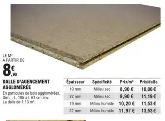 E.Leclerc Brico DALLE D'AGENCEMENT AGGLOMÉRÉE offre