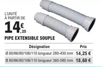 E.Leclerc Brico PIPE EXTENSIBLE SOUPLE offre