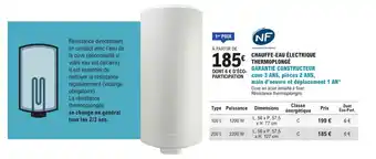 E.Leclerc Brico CHAUFFE-EAU ÉLECTRIQUE THERMOPLONGÉ offre