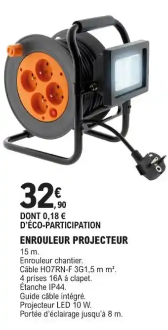 E.Leclerc Brico ENROULEUR PROJECTEUR offre