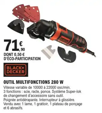 E.Leclerc Brico OUTIL MULTIFONCTIONS 280 W offre