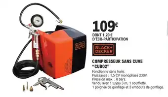 COMPRESSEUR SANS CUVE "CUB02"