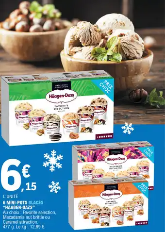 E.Leclerc 6 Mini-Pots glacés offre