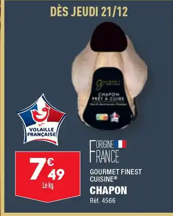 ALDI Gourmet finest cuisine chapon offre