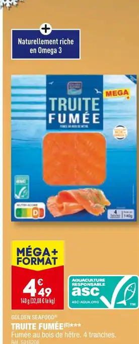 ALDI Golden seafood truite fumée offre