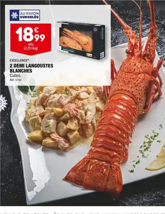 ALDI Excellence 2 demi langoustes blanches offre