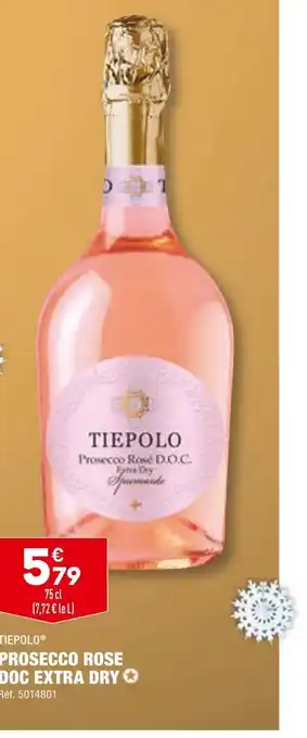 ALDI Tiepolo prosecco rose doc extra dry offre