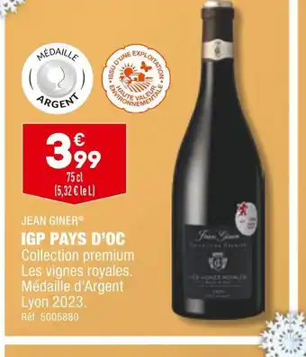 ALDI Jean giner igp pays d’oc offre