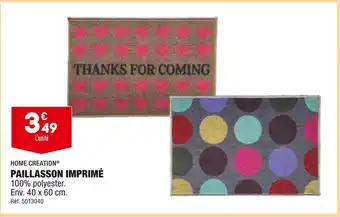 ALDI Home creation paillasson imprimé offre