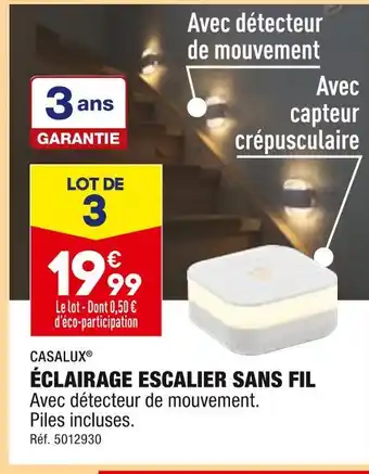 ALDI Casalux éclairage escalier sans fil offre