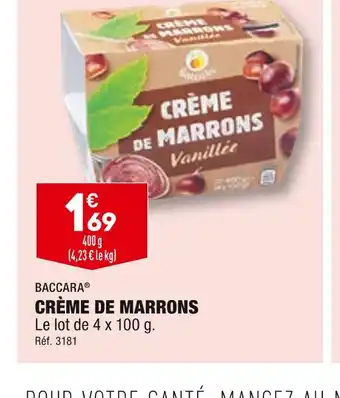 ALDI Baccara crème de marrons offre