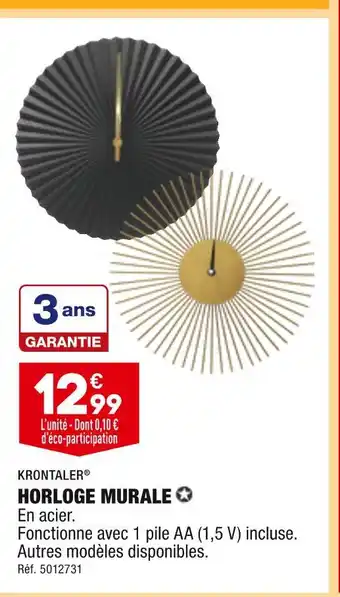 Promo Krontaler horloge murale chez ALDI