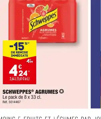 ALDI Schweppes schweppes agrumes offre