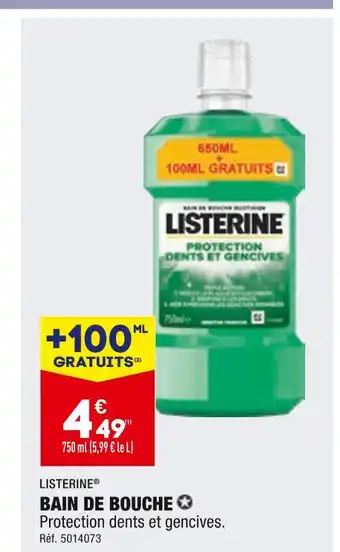 ALDI Listerine bain de bouche offre